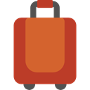 baggage, suitcase, travelling, Tools And Utensils, travel, luggage Firebrick icon