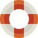 miscellaneous, Floating, lifebuoy, lifeguard, Lifesaver, security, help Gainsboro icon
