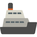 Yacht, transport, transportation, Ships, Cruise, Boat, ship DarkSlateGray icon