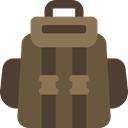 travel, Bags, Backpack, baggage, luggage DarkOliveGreen icon