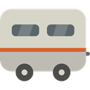 vehicle, Trailer, Holidays, summer, Camping, transportation, transport, Caravan LightGray icon