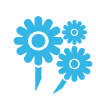 Flower MediumTurquoise icon
