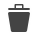 waste, Basket DarkSlateGray icon