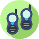 technology, walkie talkie, electronics, Communications, police, Communication, frequency PaleGreen icon