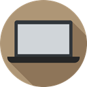 Laptop, computing, technology, Computer, electronics, electronic RosyBrown icon