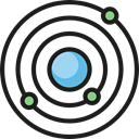 planet, education, Astronomy, galaxy, universe Black icon