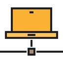 electronic, Laptop, technology, Computer, computing Black icon