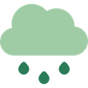 Storm, Rain, sky, rainy, weather, meteorology DarkSeaGreen icon