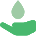 liquid, water, drop, Ecologism, eco, nature, Ecology And Environment, Water Drop, watering, Ecological, Hand MediumSeaGreen icon