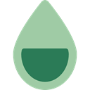 water, Ecological, liquid, drop, nature, Ecologism, eco, watering, Hand, Water Drop DarkSeaGreen icon