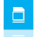 Mirror, Blank, Library DeepSkyBlue icon