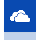 Mirror, skydrive Teal icon