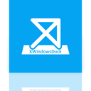 Dock, Mirror, xwindows DeepSkyBlue icon