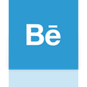 Behance, Mirror SteelBlue icon