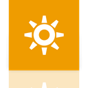 Mirror, brightness Orange icon