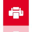 printer, Mirror Crimson icon