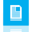 document, Library, Mirror DeepSkyBlue icon