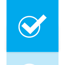 task, Mirror DeepSkyBlue icon