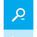 Mirror, zoom, out DeepSkyBlue icon