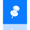 pin, Mirror DodgerBlue icon