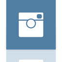 Instagram, Mirror SteelBlue icon