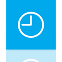 Mirror, Clock DeepSkyBlue icon