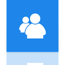 Live, Messenger, Alt, Mirror DodgerBlue icon