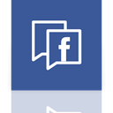 Mirror, Alt, Facebook DarkSlateBlue icon