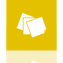 Note, sticky, Mirror Gold icon