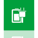 Mirror, power, option ForestGreen icon
