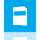 card, Mirror DeepSkyBlue icon