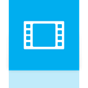 video, Mirror DeepSkyBlue icon