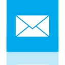 mail, Mirror DeepSkyBlue icon