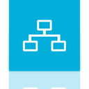 Mirror, network DarkTurquoise icon