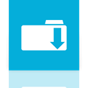 Mirror, Downloads, Folder DarkTurquoise icon