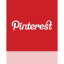 pinterest, Mirror Firebrick icon