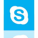 Skype, Mirror DeepSkyBlue icon
