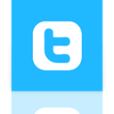 Alt, twitter, Mirror DeepSkyBlue icon