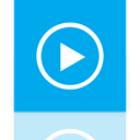 player, Alt, media, window, Mirror DeepSkyBlue icon