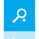 zoom, Mirror DeepSkyBlue icon
