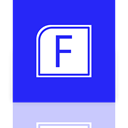 Frontpage, Alt, Mirror Blue icon