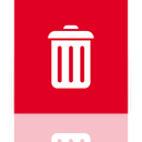 Full, recycle, Mirror, Bin Crimson icon