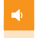 volume, Mirror DarkOrange icon