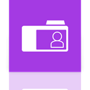 Mirror, Contact, Folder DarkOrchid icon