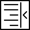 Left Indentation, Text Formatting, Left Indent, Indentation, Text Format, indent, interface, ui Black icon