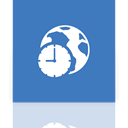Region, Mirror, Language SteelBlue icon