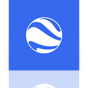 Mirror, earth, google RoyalBlue icon