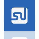 Mirror, Stumbleupon, Alt SteelBlue icon