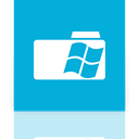 Folder, window, Mirror DarkTurquoise icon