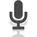 Microphone, Mirror Black icon